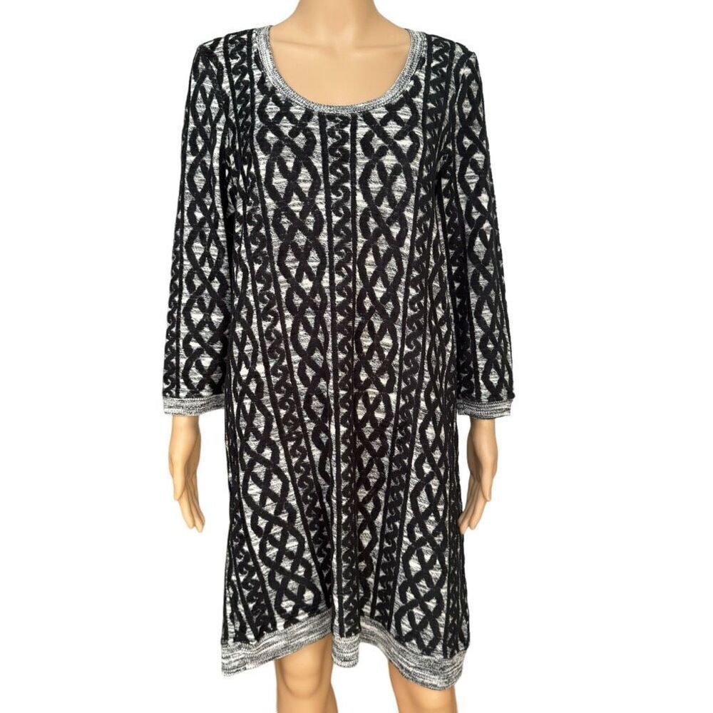 Anthropologie Moth textured cotton/wool blend sweater dress size L